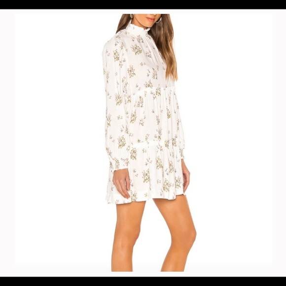 Free People - Floral Boho long sleeve mini Dress - Picture 5 of 11
